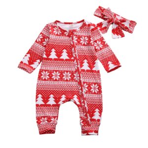 Pyjama rouge pilou Noël filles 12-18 mois